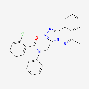 2-chloro-N-[(6-methyl[1,2,4]triazolo[3,4-a]phthalazin-3-yl)methyl]-N-phenylbenzamide