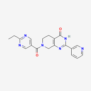 7-[(2-ethylpyrimidin-5-yl)carbonyl]-2-pyridin-3-yl-5,6,7,8-tetrahydropyrido[3,4-d]pyrimidin-4(3H)-one