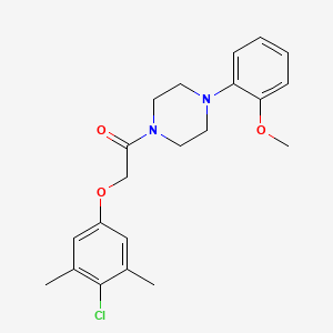 1-[(4-chloro-3,5-dimethylphenoxy)acetyl]-4-(2-methoxyphenyl)piperazine