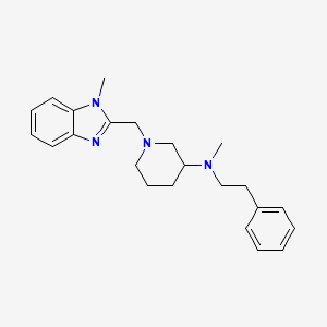 N-methyl-1-[(1-methyl-1H-benzimidazol-2-yl)methyl]-N-(2-phenylethyl)-3-piperidinamine