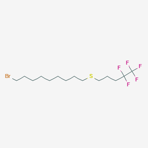 molecular formula C14H24BrF5S B601973 1-溴-9-(4,4,5,5,5-五氟戊基硫基)壬烷 CAS No. 148757-89-5