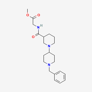 molecular formula C21H31N3O3 B6019755 methyl N-[(1'-benzyl-1,4'-bipiperidin-3-yl)carbonyl]glycinate 