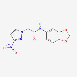 N-(2H-13-BENZODIOXOL-5-YL)-2-(3-NITRO-1H-PYRAZOL-1-YL)ACETAMIDE