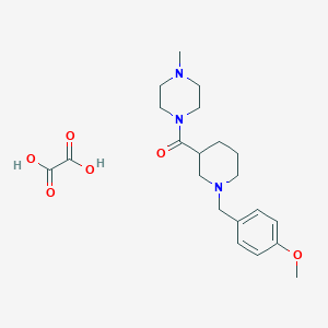 [1-[(4-Methoxyphenyl)methyl]piperidin-3-yl]-(4-methylpiperazin-1-yl)methanone;oxalic acid