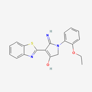 5-amino-4-(1,3-benzothiazol-2-yl)-1-(2-ethoxyphenyl)-1,2-dihydro-3H-pyrrol-3-one