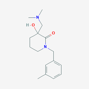 3-[(Dimethylamino)methyl]-3-hydroxy-1-[(3-methylphenyl)methyl]piperidin-2-one