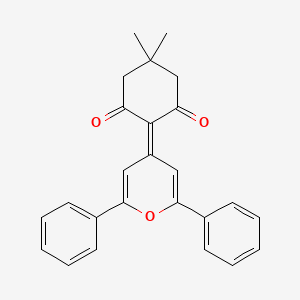 2-(2,6-Diphenylpyran-4-ylidene)-5,5-dimethylcyclohexane-1,3-dione