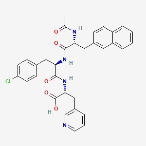 molecular formula C32H31ClN4O5 B601995 AC-D-2-Nal-D-4-clphe-D-3-pal CAS No. 129225-22-5