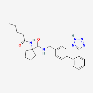 molecular formula C25H30N6O2 B602002 1-(戊酰氨基)-N-((2'-(1H-四唑-5-基)联苯-4-基)甲基)环戊烷甲酰胺 CAS No. 748812-53-5