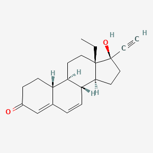 molecular formula C21H26O2 B602017 (8R,9S,10R,13S,14S,17R)-13-乙基-17-乙炔基-17-羟基-1,2,8,9,10,11,12,14,15,16-十氢环戊[a]菲并蒽-3-酮 CAS No. 51087-61-7