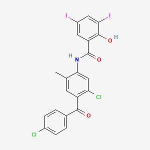 molecular formula C21H13Cl2I2NO3 B602030 克洛仙他杂质 F CAS No. 50274-07-2