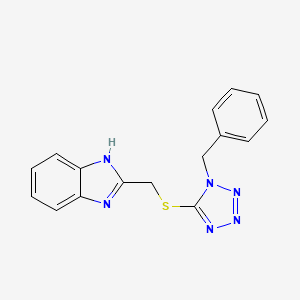 2-{[(1-benzyl-1H-tetrazol-5-yl)thio]methyl}-1H-benzimidazole