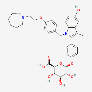 molecular formula C36H42N2O9 B602037 巴塞多昔芬-4'-葡萄糖醛酸苷 CAS No. 328933-64-8