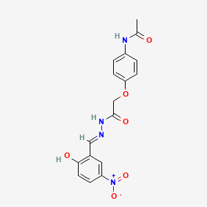 N-(4-{2-[2-(2-hydroxy-5-nitrobenzylidene)hydrazino]-2-oxoethoxy}phenyl)acetamide