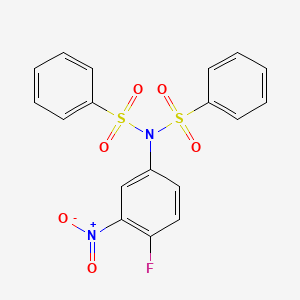 N-(4-fluoro-3-nitrophenyl)-N-(phenylsulfonyl)benzenesulfonamide