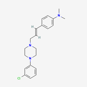 (4-{3-[4-(3-chlorophenyl)-1-piperazinyl]-1-propen-1-yl}phenyl)dimethylamine