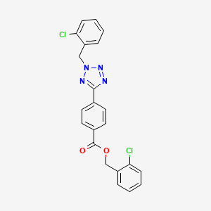 (2-CHLOROPHENYL)METHYL 4-{2-[(2-CHLOROPHENYL)METHYL]-2H-1,2,3,4-TETRAZOL-5-YL}BENZOATE