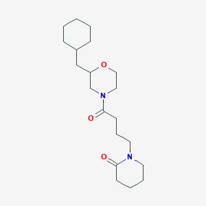 1-{4-[2-(cyclohexylmethyl)-4-morpholinyl]-4-oxobutyl}-2-piperidinone