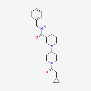 N-benzyl-1-[1-(2-cyclopropylacetyl)piperidin-4-yl]piperidine-3-carboxamide