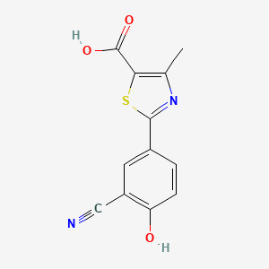 molecular formula C12H8N2O3S B602048 2-(3-Cyano-4-hydroxyphenyl)-4-methylthiazole-5-carboxylic acid CAS No. 407582-48-3