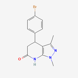 4-(4-bromophenyl)-1,3-dimethyl-1,4,5,7-tetrahydro-6H-pyrazolo[3,4-b]pyridin-6-one