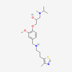 1-[isopropyl(methyl)amino]-3-[2-methoxy-4-({[3-(4-methyl-1,3-thiazol-5-yl)propyl]amino}methyl)phenoxy]-2-propanol