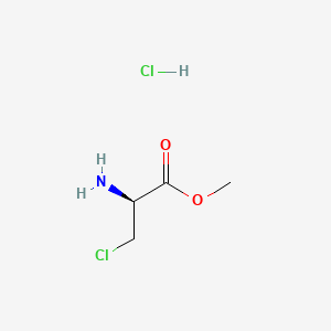 molecular formula C4H9Cl2NO2 B602060 (S)-Methyl 2-amino-3-chloropropanoate hydrochloride CAS No. 112346-82-4