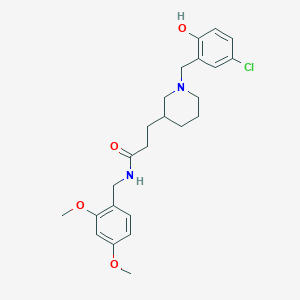 3-[1-(5-chloro-2-hydroxybenzyl)-3-piperidinyl]-N-(2,4-dimethoxybenzyl)propanamide