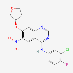 4-QuinazolinaMine, N-(3-chloro-4-fluorophenyl)-6-nitro-7-[[(3R)-tetrahydro-3-furanyl]oxy]-