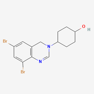 molecular formula C14H16Br2N2O B602074 4-(6,8-dibromoquinazolin-3(4H)-yl)cyclohexanol CAS No. 1797894-71-3