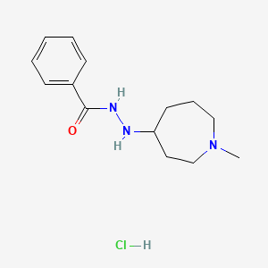 molecular formula C14H22N3OCl B602078 N'-(1-甲基氮杂环戊烷-4-基)苯甲酰肼；盐酸盐 CAS No. 117078-69-0