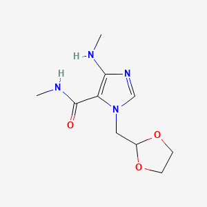 molecular formula C10H16N4O3 B602096 Impureté 1 de Doxofylline CAS No. 1429636-74-7