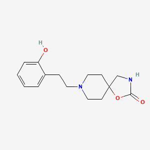 molecular formula C15H20N2O3 B602109 8-[2-(2-Hydroxyphenyl)ethyl]-1-oxa-3,8-diazaspiro[4.5]decan-2-one CAS No. 441781-21-1