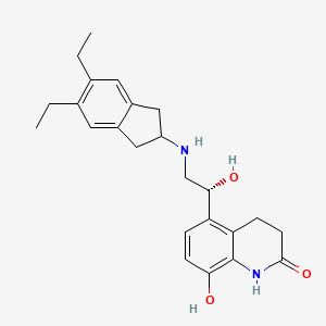 molecular formula C24H30N2O3 B602114 Indacaterol impurity 1 CAS No. 1403389-05-8