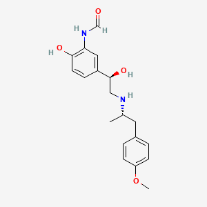 molecular formula C19H24N2O4 B602121 N-(2-Hydroxy-5-((1RS)-1-hydroxy-2-(((1SR)-2-(4-methoxyphenyl)-1-methylethyl)amino)ethyl)phenyl)formamide CAS No. 532414-36-1