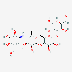 molecular formula C25H43NO17 B602123 Acarbose EP Impurity H CAS No. 196944-81-7