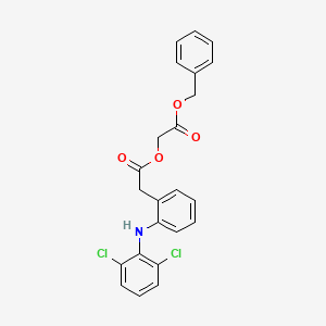 molecular formula C23H19Cl2NO4 B602130 Aceclofenac Benzyl Ester CAS No. 100499-89-6