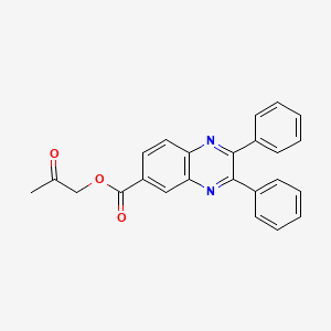 2-Oxopropyl 2,3-diphenylquinoxaline-6-carboxylate