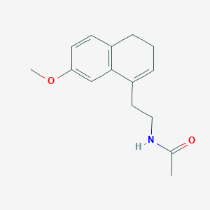 molecular formula C15H19NO2 B602147 N-(2-(7-甲氧基-3,4-二氢萘-1-基)乙基)乙酰胺 CAS No. 1352139-51-5