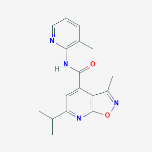 3-methyl-N-(3-methylpyridin-2-yl)-6-(propan-2-yl)[1,2]oxazolo[5,4-b]pyridine-4-carboxamide