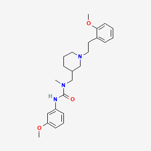 N'-(3-methoxyphenyl)-N-({1-[2-(2-methoxyphenyl)ethyl]-3-piperidinyl}methyl)-N-methylurea