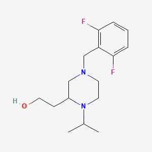 2-[4-(2,6-difluorobenzyl)-1-isopropyl-2-piperazinyl]ethanol