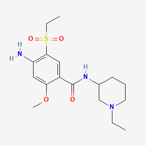 molecular formula C17H27N3O4S B602153 4-氨基-N-(1-乙基-3-哌啶基)-5-(乙基磺酰基)-2-甲氧基苯甲酰胺 CAS No. 148516-68-1