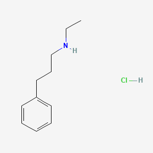 molecular formula C11H17N HCl B602160 N-Ethyl-3-phenyl-1-propanamine hydrochloride CAS No. 13125-63-8