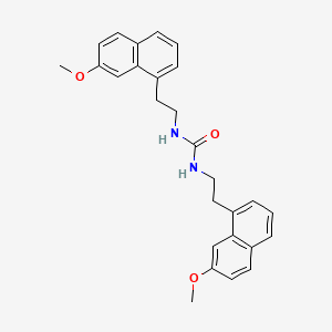 molecular formula C27H28N2O3 B602161 Agomelatine Dimer Urea CAS No. 185421-27-6