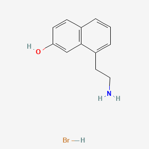 molecular formula C12H13NO . HBr B602167 去乙酰-7-去甲阿戈美拉汀氢溴酸盐 CAS No. 144705-51-1