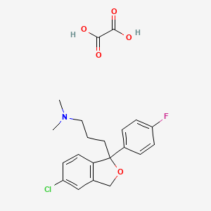 molecular formula C19H21ClFNO.xC2H2O4 B602183 5-Chlorodescyano Citalopram Oxalate CAS No. 64169-46-6
