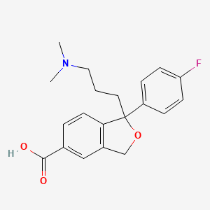 molecular formula C20H22FNO3 B602193 Citalopram carboxylic acid CAS No. 440121-09-5