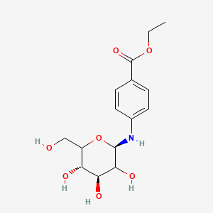 molecular formula C15H21NO7 B602204 Benzocaine N-|A-D-Glucoside CAS No. 28315-50-6