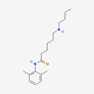 molecular formula C18H30N2O B602213 6-(丁基氨基)-N-(2,6-二甲苯基)己酰胺 CAS No. 1330172-81-0
